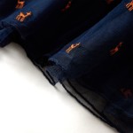 Rochie cu mâneci lungi pentru copii, bleumarin, 92