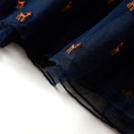 Rochie pentru copii cu mâneci lungi, bleumarin, 116