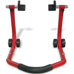 vidaXL Suport spate pentru motocicletă, roșu vidaXL Suport spate pentru motocicletă, roșu