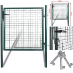 vidaXL Poartă individuală pentru gard, oțel vopsit electrostatic