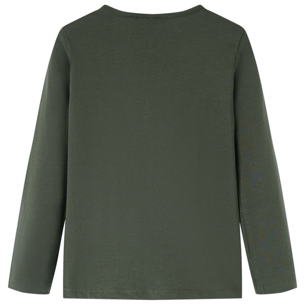 Tricou cu mâneci lungi pentru copii, kaki, 104