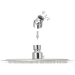 vidaXL Cap de duș rotund tip ploaie, oțel inoxidabil, 20 cm vidaXL Cap de duș rotund tip ploaie, oțel inoxidabil, 20 cm