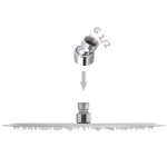 vidaXL Cap de duș rotund tip ploaie, oțel inoxidabil, 30 cm vidaXL Cap de duș rotund tip ploaie, oțel inoxidabil, 30 cm