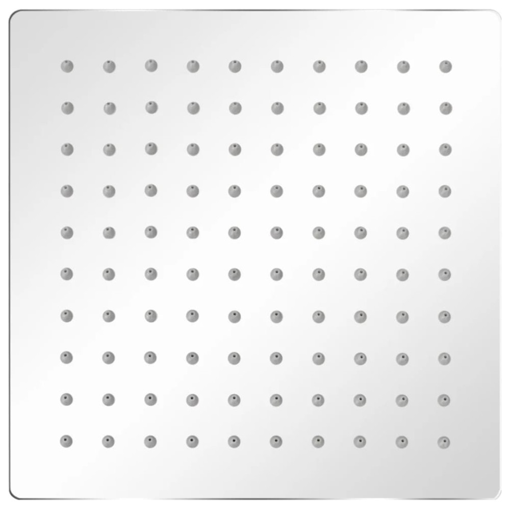 vidaXL Cap de duș pătrat tip ploaie, oțel inoxidabil, 20x20 cm