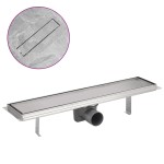 vidaXL Rigolă duș liniară, model linie, oțel inoxidabil, 530 x 140 mm vidaXL Rigolă duș liniară, model linie, oțel inoxidabil, 530 x 140 mm