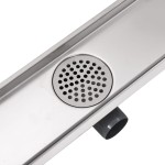 vidaXL Rigolă duș liniară, model linie, oțel inoxidabil, 530 x 140 mm vidaXL Rigolă duș liniară, model linie, oțel inoxidabil, 530 x 140 mm