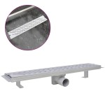 vidaXL Rigolă duș liniară, model ondulat, oțel inoxidabil, 630x140 mm vidaXL Rigolă duș liniară, model ondulat, oțel inoxidabil, 630x140 mm