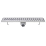 vidaXL Rigolă duș liniară, model ondulat, oțel inoxidabil, 630x140 mm vidaXL Rigolă duș liniară, model ondulat, oțel inoxidabil, 630x140 mm