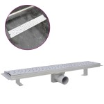 vidaXL Rigolă duș liniară, model bule, oțel inoxidabil, 630 x 140 mm vidaXL Rigolă duș liniară, model bule, oțel inoxidabil, 630 x 140 mm