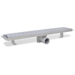 vidaXL Rigolă duș liniară, model bule, oțel inoxidabil, 630 x 140 mm vidaXL Rigolă duș liniară, model bule, oțel inoxidabil, 630 x 140 mm