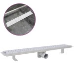 vidaXL Rigolă duș liniară, model bule, oțel inoxidabil, 730 x 140 mm vidaXL Rigolă duș liniară, model bule, oțel inoxidabil, 730 x 140 mm