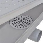 vidaXL Rigolă duș liniară, model bule, oțel inoxidabil, 730 x 140 mm vidaXL Rigolă duș liniară, model bule, oțel inoxidabil, 730 x 140 mm