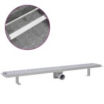 vidaXL Rigolă duș liniară, model bule, oțel inoxidabil, 930 x 140 mm vidaXL Rigolă duș liniară, model bule, oțel inoxidabil, 930 x 140 mm