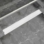 vidaXL Rigolă duș liniară, model bule, oțel inoxidabil, 930 x 140 mm vidaXL Rigolă duș liniară, model bule, oțel inoxidabil, 930 x 140 mm