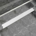vidaXL Rigolă duș liniară, model bule, oțel inoxidabil, 1030 x 140 mm vidaXL Rigolă duș liniară, model bule, oțel inoxidabil, 1030 x 140 mm