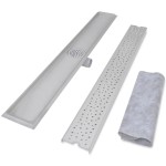 vidaXL Rigolă duș liniară, model bule, oțel inoxidabil, 1030 x 140 mm vidaXL Rigolă duș liniară, model bule, oțel inoxidabil, 1030 x 140 mm