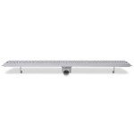 vidaXL Rigolă duș liniară, model bule, oțel inoxidabil, 1030 x 140 mm vidaXL Rigolă duș liniară, model bule, oțel inoxidabil, 1030 x 140 mm