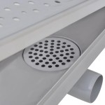 vidaXL Rigolă duș liniară, model bule, oțel inoxidabil, 1030 x 140 mm vidaXL Rigolă duș liniară, model bule, oțel inoxidabil, 1030 x 140 mm