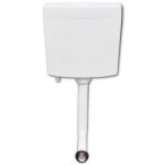 vidaXL Rezervor de toaletă cu admisie de apă pe fund, 3/6 L, alb vidaXL Rezervor de toaletă cu admisie de apă pe fund, 3/6 L, alb