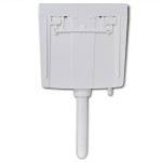 vidaXL Rezervor de toaletă cu admisie de apă pe fund, 3/6 L, alb vidaXL Rezervor de toaletă cu admisie de apă pe fund, 3/6 L, alb