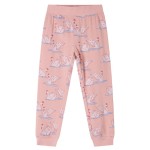 Pijamale pentru copii cu mâneci lungi roz deschis 128
