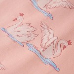 Pijamale pentru copii cu mâneci lungi roz deschis 128