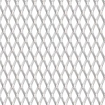 vidaXL Gard de sârmă grădină, 50x50 cm, 30x17x2,5 mm, oțel inoxidabil