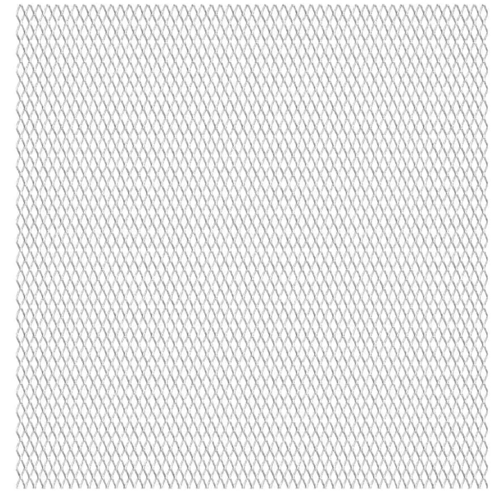 vidaXL Gard de sârmă grădină, 50x50 cm, 30x17x2,5 mm, oțel inoxidabil