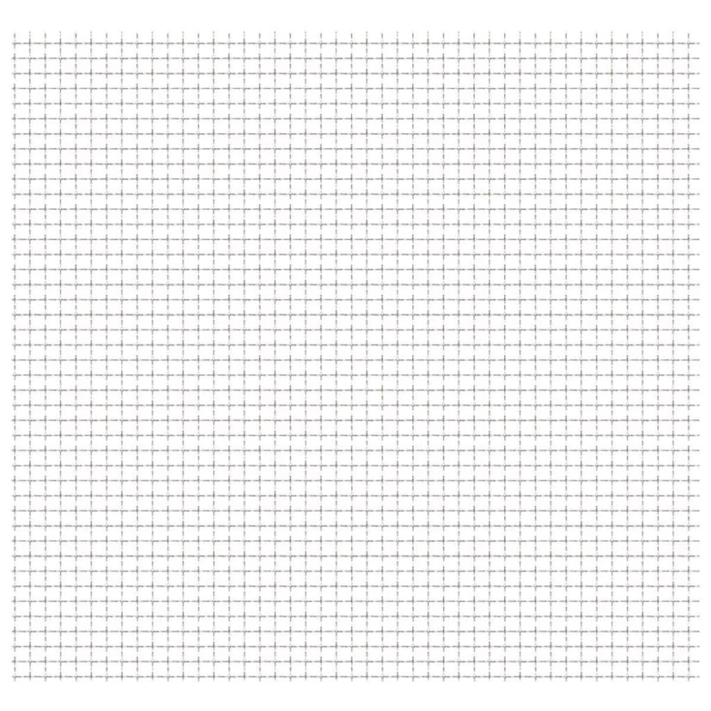 vidaXL Gard sârmă sertizată, 50x50 cm, 21x21x2,5 mm, oțel inoxidabil