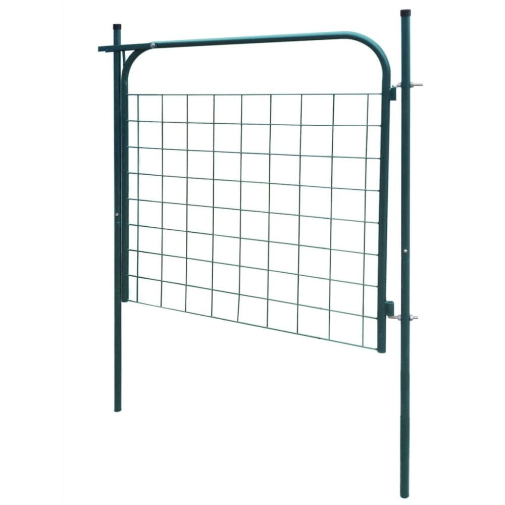 vidaXL Poartă pentru gard de gradină 100 x 100 cm verde