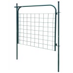 vidaXL Poartă pentru gard de gradină 100 x 100 cm verde