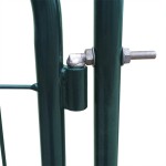 vidaXL Poartă pentru gard de gradină 100 x 100 cm verde