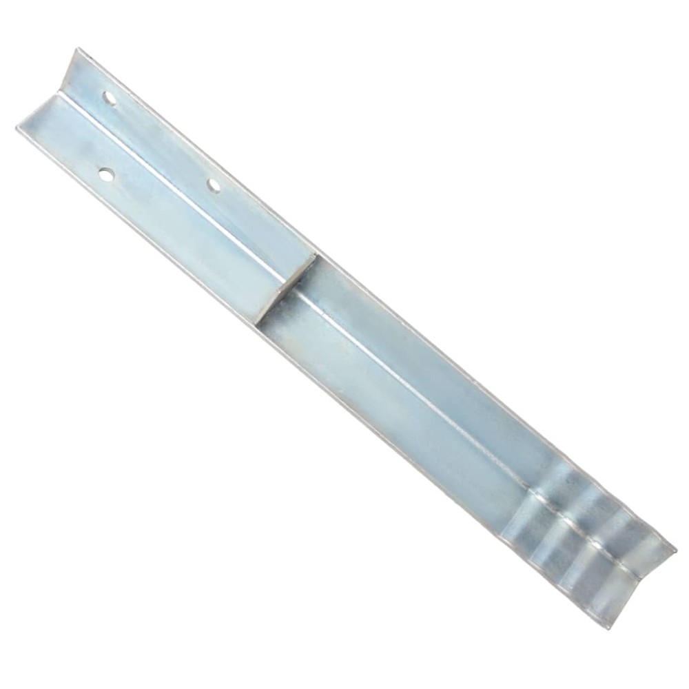 vidaXL Ancore de sol în formă de L, 12 buc, oțel galvanizat, 5x5x50 cm