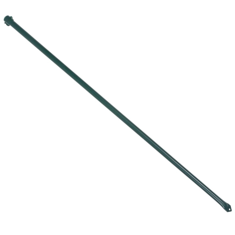 vidaXL Țăruși grădină, 10 buc, 1 m, metal, verde