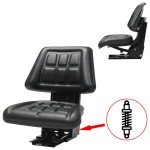 vidaXL Scaun de tractor cu suspensie Negru vidaXL Scaun de tractor cu suspensie Negru