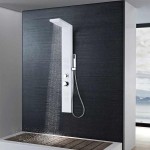 vidaXL Sistem panel de duș din aluminiu, alb mat vidaXL Sistem panel de duș din aluminiu, alb mat