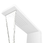 vidaXL Sistem panel de duș din aluminiu, alb mat vidaXL Sistem panel de duș din aluminiu, alb mat
