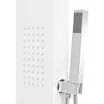 vidaXL Sistem panel de duș din aluminiu, alb mat vidaXL Sistem panel de duș din aluminiu, alb mat