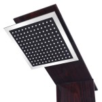 vidaXL Sistem cu panel de duș, sticlă, maro vidaXL Sistem cu panel de duș, sticlă, maro
