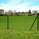vidaXL Euro gard, verde, 10 x 1,7 m, oțel vidaXL Euro gard, verde, 10 x 1,7 m, oțel