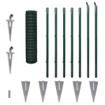 vidaXL Euro gard, verde, 10 x 1,2 m, oțel vidaXL Euro gard, verde, 10 x 1,2 m, oțel