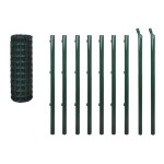 vidaXL Euro gard, verde, 10 x 1,2 m, oțel vidaXL Euro gard, verde, 10 x 1,2 m, oțel