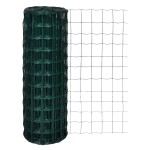vidaXL Euro gard, verde, 10 x 1,7 m, oțel vidaXL Euro gard, verde, 10 x 1,7 m, oțel
