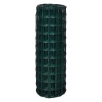 vidaXL Euro gard, verde, 25 x 1,7 m, oțel