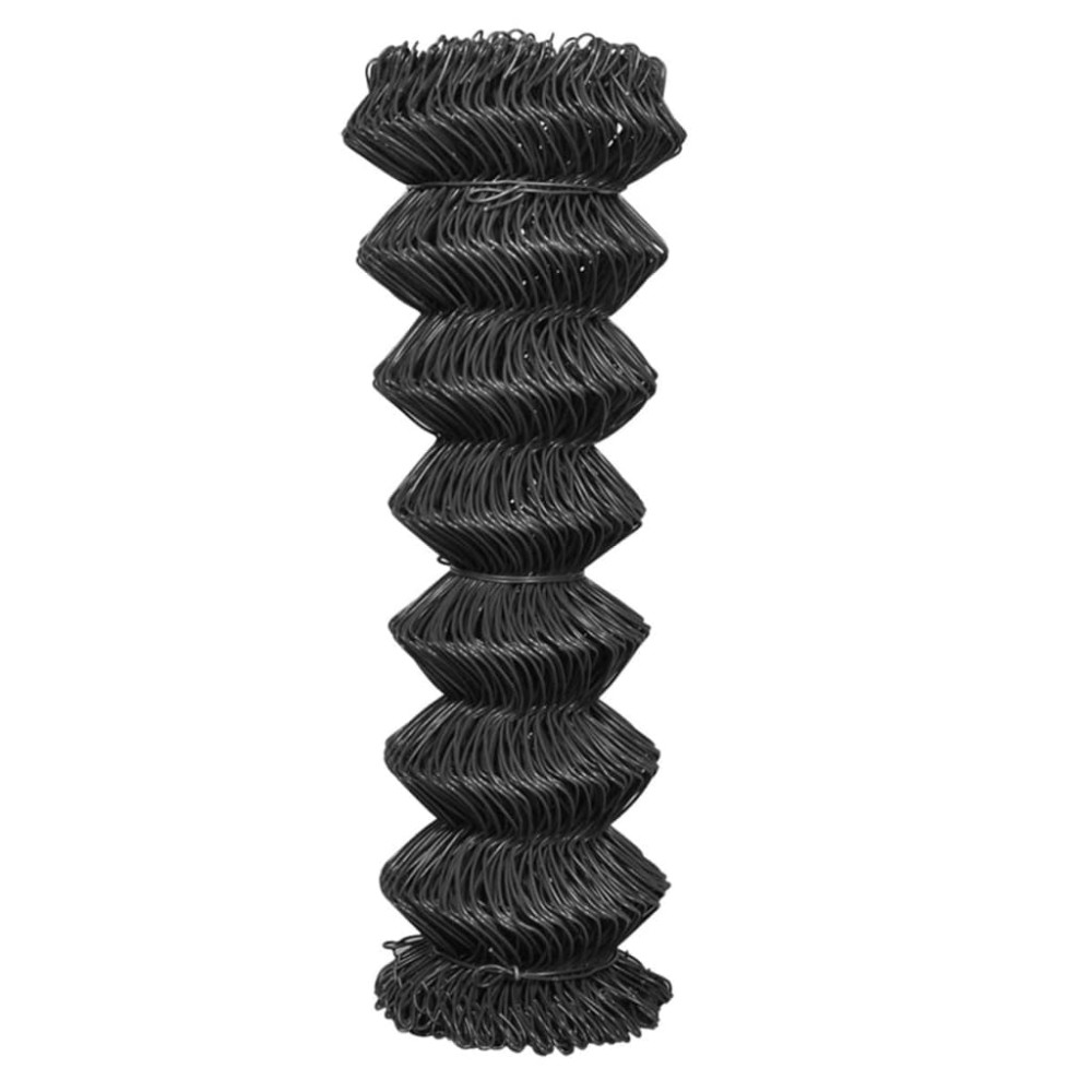 vidaXL Gard plasă de sârmă, gri, 25 x 1,25 m, oțel