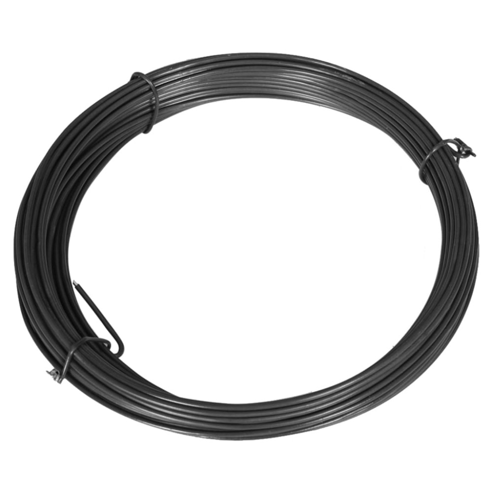 vidaXL Fir de tensionare pentru gard, 25 m, 1,4/2 mm, oțel, gri