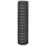 vidaXL Euro gard, gri, 10 x 1,5 m, oțel