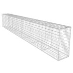 vidaXL Perete gabion cu capac, 600 x 50 x 100 cm, oțel galvanizat vidaXL Perete gabion cu capac, 600 x 50 x 100 cm, oțel galvanizat