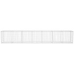 vidaXL Perete gabion cu capac, 600 x 50 x 100 cm, oțel galvanizat vidaXL Perete gabion cu capac, 600 x 50 x 100 cm, oțel galvanizat