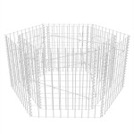 vidaXL Strat înălțat gabion hexagonal, 100 x 90 x 50 cm